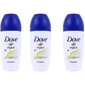 Dove - Deodorant - Roller - Original - 3x 50ml