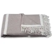 Atmooz Plaid Serenity – 150x200cm – Light Brown – Katoenmix – Met Franjes
