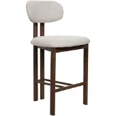 Giga Meubel Barkruk Noor Beige/Walnoot 75cm