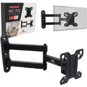 Macleans MC-740 TV-beugel, geschikt voor schermen van 13-23 inch, maximaal draaggewicht 30 kg, maximale VESA-maat 100x100