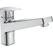 Ideal standard Keukenmengkraan CERAPLAN met één hendel en lage uitloop, BlueStart, chroom. BlueStart, chroom
