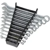 FAMEX 10355-10 Set van 10 combinatiesleutels in chroom vanadium staal, combinatiesleutelset