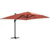 Oviala - Verstelbare parasol van 3x4m in terracotta aluminium - Caserta