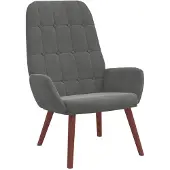 vidaXL Relaxstoel fluweel donkergrijs