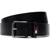 Tommy Hilfiger Riem 'Scanton Roller Buckle' zwart