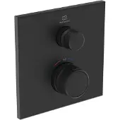 Ideal standard CeraTherm Navigo - Thermostatische inbouw douchekraan, zijdeglans zwart A7301XG