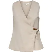 ONLY Onlbaia s/l linen bl wrap waistcoat