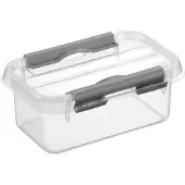 Sunware H6162102 Q-line opbergbox, 0,5 liter, transparant, 15,0 x 10,0 x 6,3 cm
