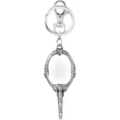 MONOGRAM Beauty and the Beast Pewter-Keychain Mirror