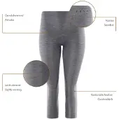 Falke Damespanty 3/4 Tights Wool-Tech Light | Maat XS