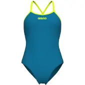 Arena Badpak 'TIE BACK SOLID' groen / neongroen