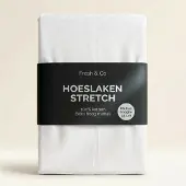 Fresh & Co Hoeslaken - Katoen Jersey Stretch - Extra Hoog - Wit