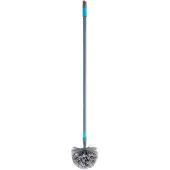 Linea Ragebol Met Telescoopsteel 1.70m Wit wit Kunsthaar Plumeau