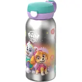 Mepal Isoleerfles met flipdop Campus - 500 ml - Waterfles RVS - Lekdicht - Hygiënische deksel - Paw Patrol Girls