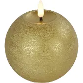 Decostar Countryfield Bolkaars LED rustiek rond Lyon M goud hoogte 11 x 10 cm |
