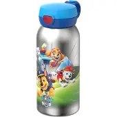 Mepal Isoleerfles met flipdop Campus - 500 ml - Waterfles RVS - Lekdicht - Hygiënische deksel - Paw Patrol Pups