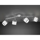 Wofi 11645 DAVIE LED-plafondlamp LED E14 Chroom