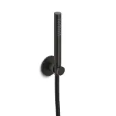 Hotbath Ace AC443 handdoucheset met staafhanddouche aan houder geborsteld zwart PVD