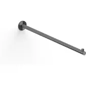 Clou Kaldur handdoekrek 42cm, recht, gunmetal geborsteld PVD