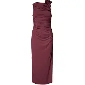 Y.A.S YAS Dames Jurken Yasdona Sl Long Dress - Bordeaux - Maat S
