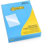 123inkt document lamineerhoes A4 glanzend 2x250 micron (100 stuks)