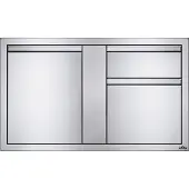 Napoleon Grills Inbouwdeur en dubbele laden combinatie groot (115x71 cm) Napoleon Grill