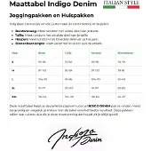 Indigo Denim Denim joggingpak heren donker kylian
