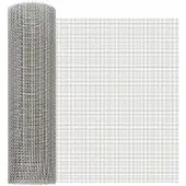 vidaXL Gaaswand 40 x 500 cm, 6 vakken, roestvrij staal, kleur zilver