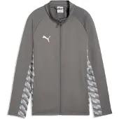 Puma teamLIGA26 Trainingsjas voor kinderen, maat: 152, kleuren: Mediumgrijs-wit-Lichtgrijs