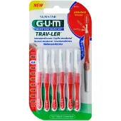 Gum Trav-Ler 0.8 mm rood - 5+1 Gratis