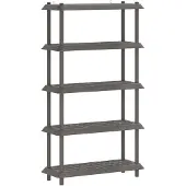 vidaXL Plankenunit 5-laags 100 x 40 x 177 cm PP Lichtgrijs
