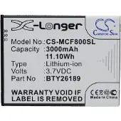 123accu Mobistel BTY26189 accu (3000 mAh, huismerk)