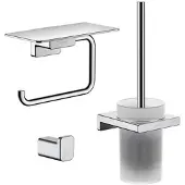 Hansgrohe Addstoris Toiletaccessoireset - driedelig - hoogglans chroom SW651141/SW651126/SW651244