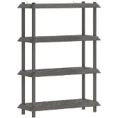 vidaXL Plankenunit 4-laags 100 x 40 x 136,5 cm PP Lichtgrijs