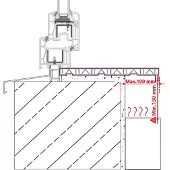 vidaXL Raamdorpel Wit 120 x 20 x 4,5 cm PVC