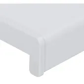 vidaXL Raamdorpel Wit 100 x 50 x 4,5 cm PVC