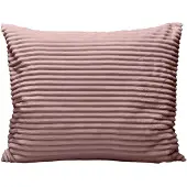 Zelesta Special Teddy Groove Kussensloop Set van 2 - Oud Roze 80x80cm