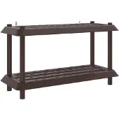 vidaXL Plankenunit 2-laags 100 x 40 x 55,5 cm PP Bruin