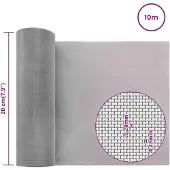 vidaXL Mesh Scherm 20 x 1000 cm 60 Mesh Roestvrij staal 201