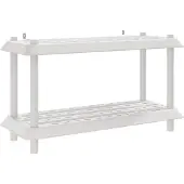 vidaXL Plankenunit 2-laags 100 x 40 x 55,5 cm PP Wit