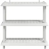 vidaXL Plankenunit 3-laags 100 x 40 x 96 cm PP Wit