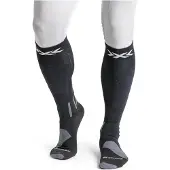X-socks - Skisokken - Ski Discover Merino OTC Black/Grey voor Unisex van Wol - Maat 42-44 - Zwart
