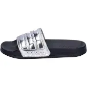 Adidas Muiltjes 'Adilette' zwart / zilver