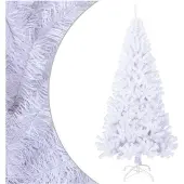 vidaXL Kunstkerstboom met dikke takken 240 cm PVC wit