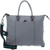 Gabs Leren schoudertas G3 Plus TG Bull Black Shoulder Bag Rugiada blauwgrijs