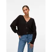 Vero Moda Gebreid vest 'Lea' zwart