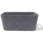 HEMA Opbergmand 25x33x14cm M Vilt Grijs