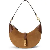 Ralph Lauren Schoudertas chocoladebruin / ombergrijs