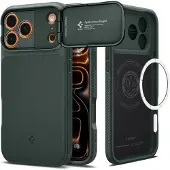 Spigen Optik Armor MagSafe iPhone 17 Pro Max Hoesje Groen