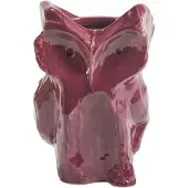 Serax After Midnight Owl Vase M - Vazen Steengoed Aubergine - B7325002-405